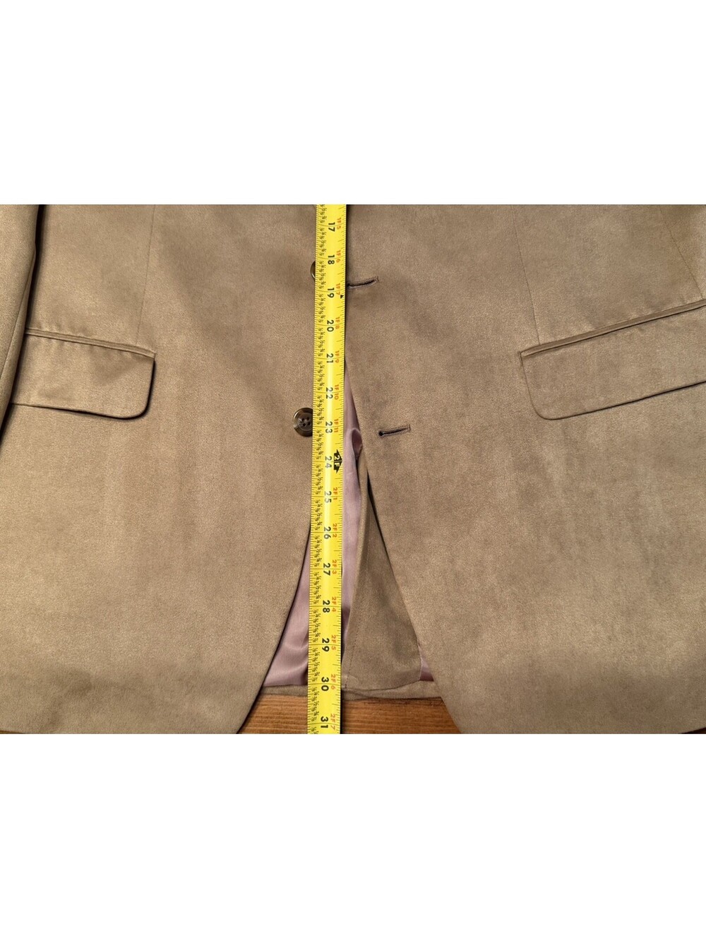 Lauren Ralph Lauren Blazer Mens 42R Brown Tan Faux Suede Sport Coat Jacket NWOT - Picture 6 of 8